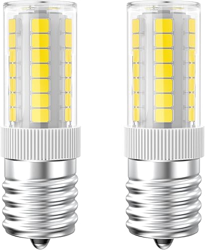 Miniatura 10 de Bombilla LED para microondas para refrigerador, campana extractora, equivalente a 40 W, bombilla incandescente E17, base de tornillo intermedia, 120