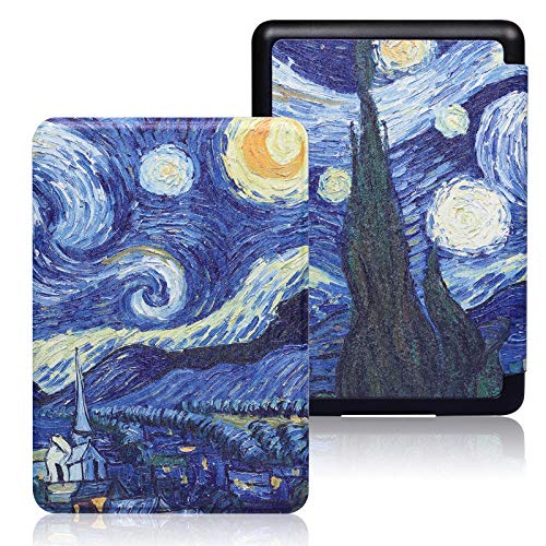 Kindle Paperwhite Case 10th Generation 2018 Release (Model:PQ94WIF) - PU Leather Smart Cover with Auto Wake/Sleep.[NOT fit New Paperwhite 11th Gen 2021 Release] (Starry night)