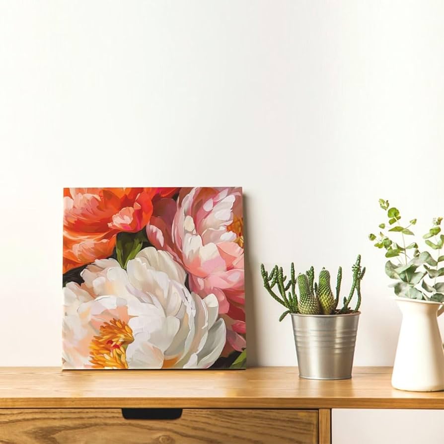 Amazon | Paint By Numbers 復古、花 数字油絵 フレーム付き DIY