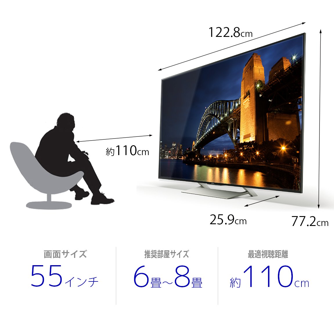 Amazon | ソニー 55V型 液晶 テレビ ブラビア KJ-55X9000E 4K Android