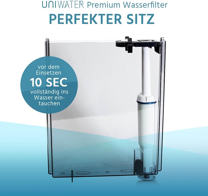 UNIWATER 4db Vízszűrő Patron Jura Kávéfőzőhöz 2009-ig Fehér Patron