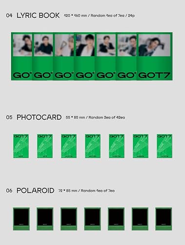 Miniatura 4 de Dreamus GOT7 - Mini álbum GOT7+juego de tarjetas fotográficas extra (versión aleatoria), 164 X 8.819 in (VLCD6141)