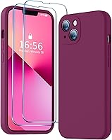Vista 48 de BossKiss Funda compatible con iPhone 13, silicona de alta calidad mejorada [protección de cámara] [2 protectores de pantalla]