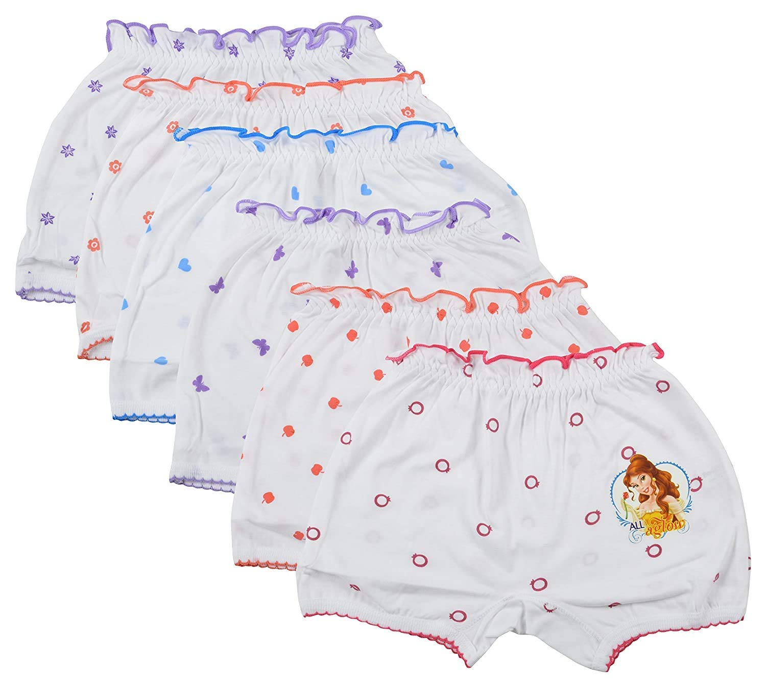 BODYCAREGirls' Cotton Bloomers (Pack of 6)