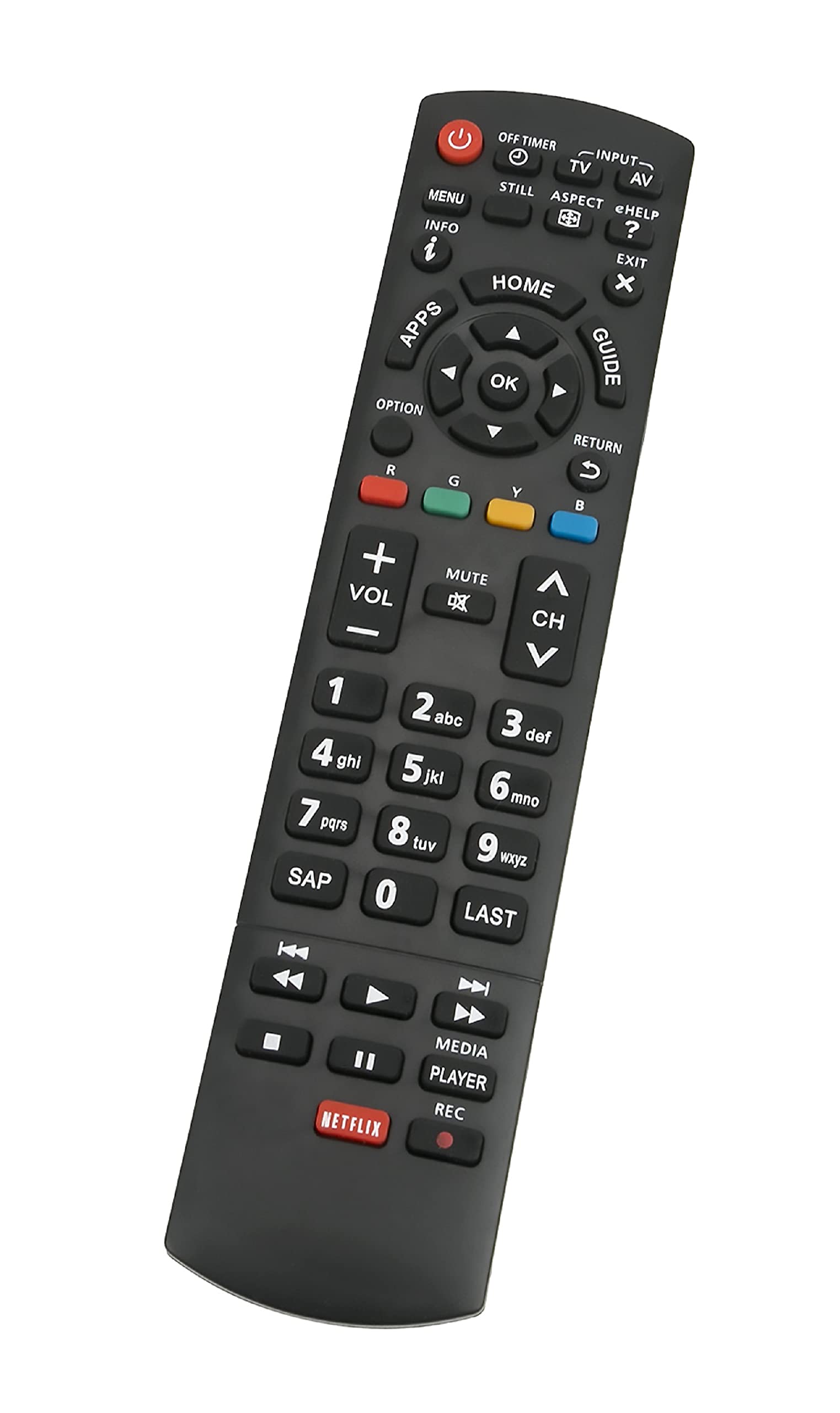Aurabeam Telecomando Sostitutivo Per TV Panasonic TX-L42FTW60 - Con Garanzia 1 Anno - 2