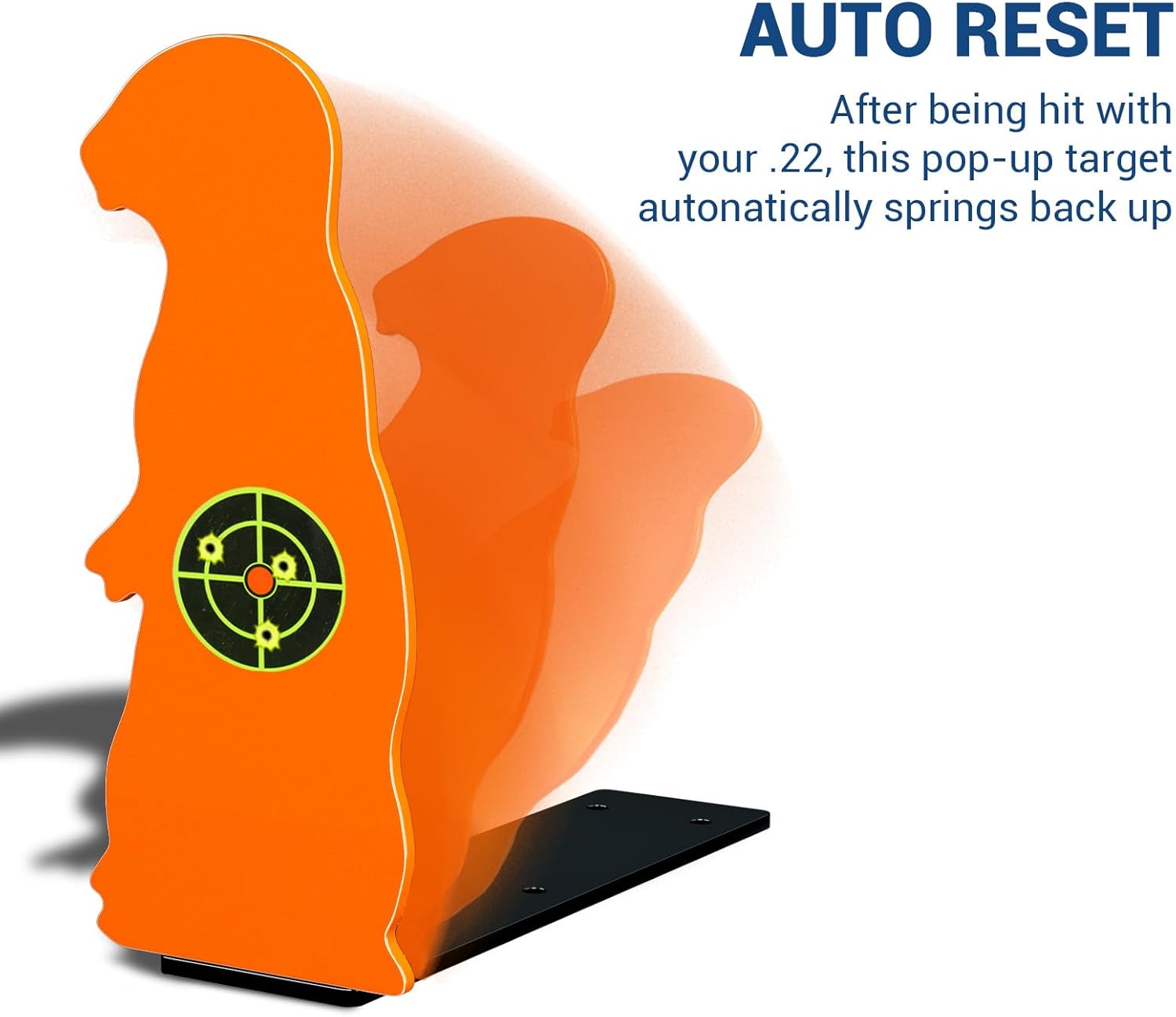 Highwild Resetting Target, Rated for .22 Rimfire - Large Size and 2.5 Inch Shooting Targets | Pop-Up Steel Prairie Dog