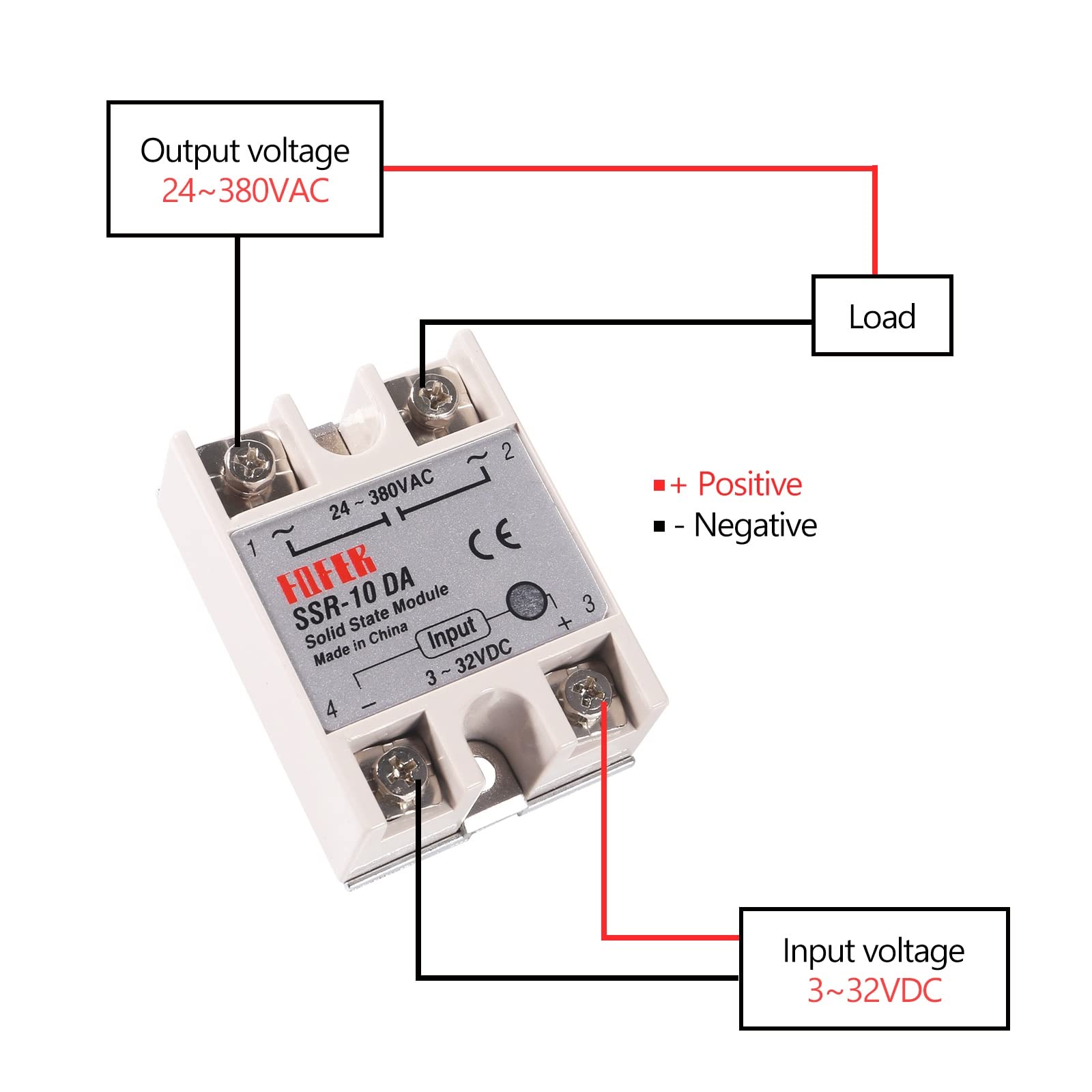 Snapklik.com : 3pcs SSR-10DA Solid State Relay Single Phase Semi ...