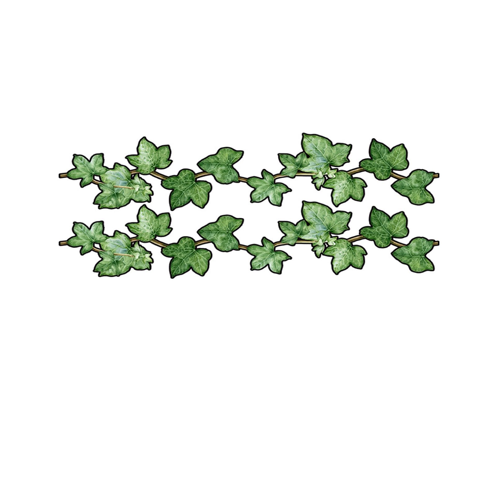 Dostear Peel and Stick Wallpaper Border Self-Adhesive wall Border Sticker Home Ceiling Decorative Border for Bathroom Living Room Kitchen Green Plants 2pcs 27x50cm