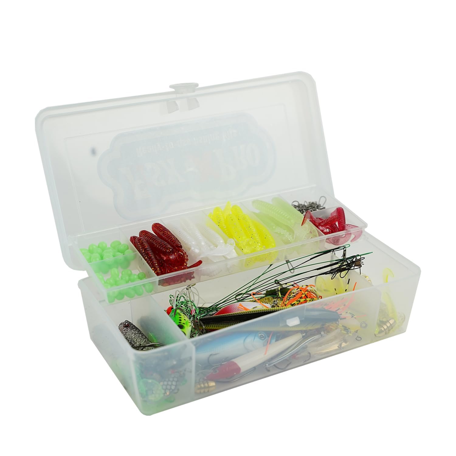 Set di accessori per pesci predatori - 215 pezzi (con scatola di tacchetta) - Set completo per pescatori predatore - tutto per pescatori di pesce persico - lucioperca e luccio