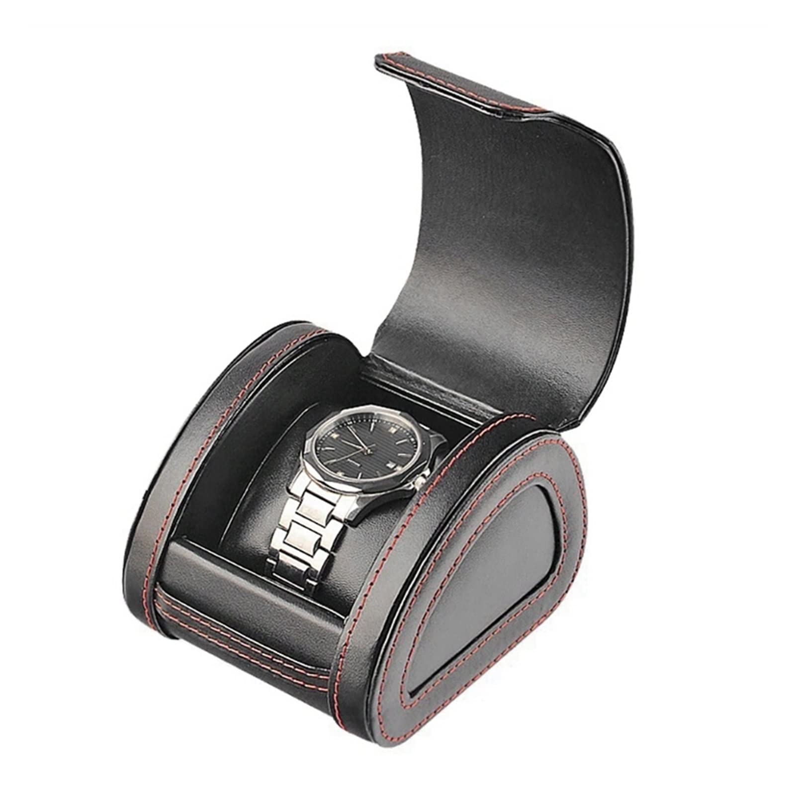 Organisateur de montre 1 grille écrin de rangement haut de gamme en cuir