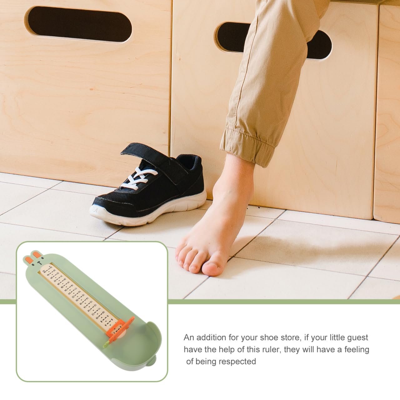 minkissy Dispositif De Mesure Des Pieds Pour Enfants Règle Ajustable Outil De Mesure Pied Enfant Taille Française Chaussures Bébé Garçon Fille À Domicile