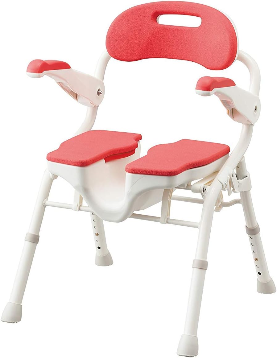 アロン化成 安寿 折りたたみシャワーベンチ HPフィット レッド