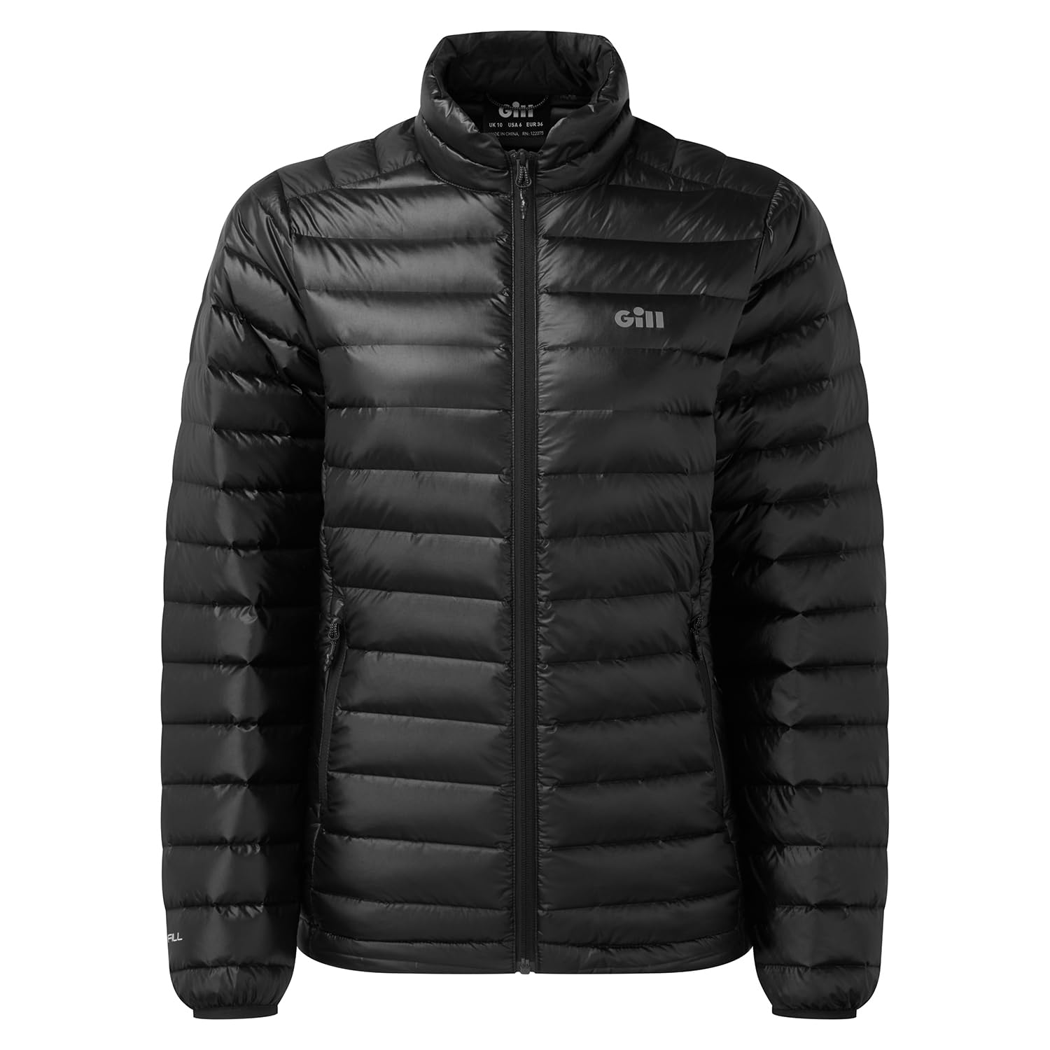 Gill Women's Black Shannon Hydrophobic Down Jacket Warm, Windproof & Water Repellent