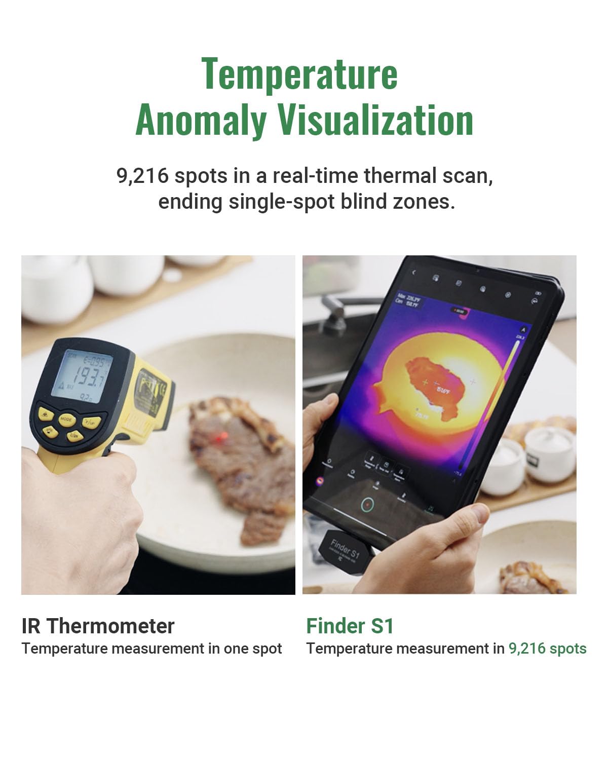 Finder S1 - Cámara térmica para Android, 192 x 192, cámara de imágenes térmicas de súper resolución, cámara térmica para teléfonos y tabletas Android, resolución IR de 96 x 96, funda de transporte
