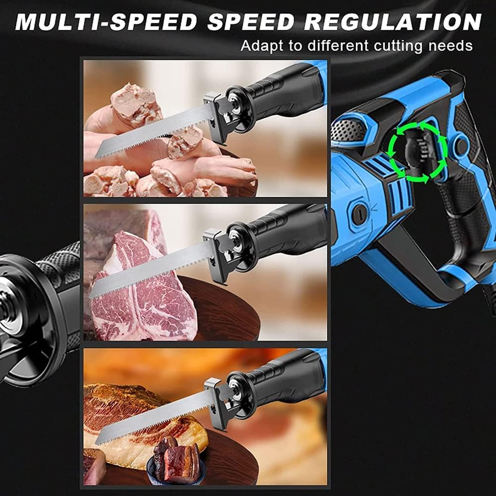 Sierra eléctrica para Huesos, Sierra de Carnicero para Uso Comercial y doméstico, máquina de Sierra para Huesos Multifuncional de 1050 W, Sierra Alternativa para Costillas, manitas de Cerdo y chulet