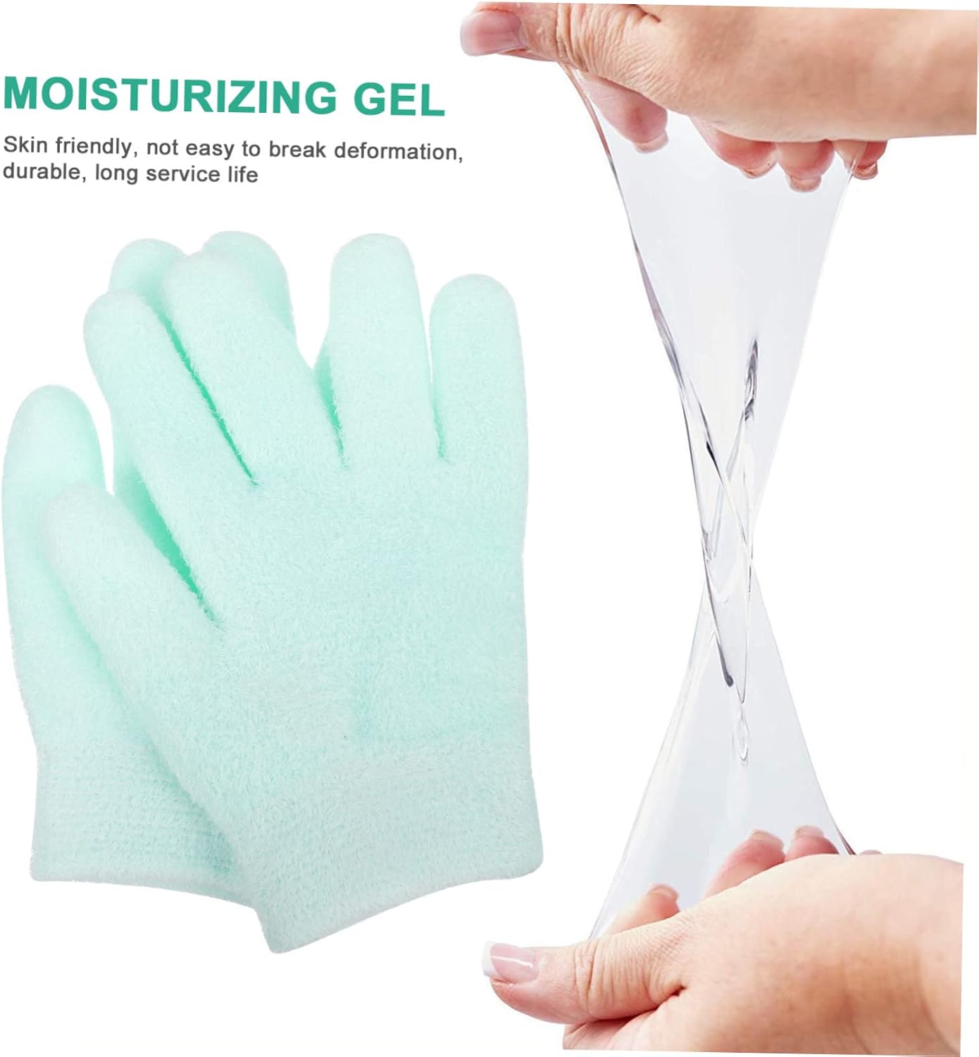 Healeved 4pcs Moisturizing Gel Gloves and Socks Hand and Foot Care Intensive Hydration Treatment for Dry Cracked for Moms and Friends