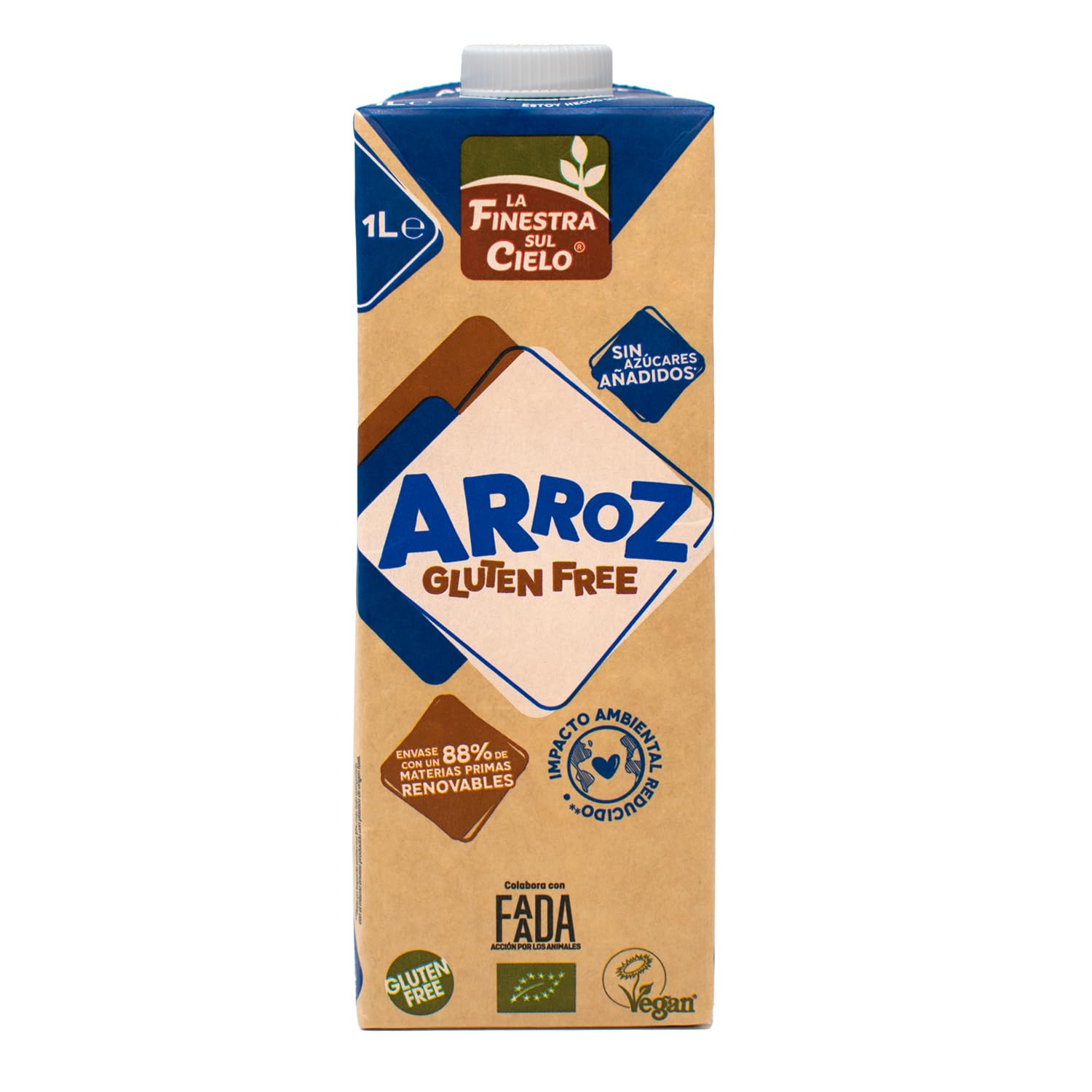 Bebida de arroz BIO gluten free La Finestra sul cielo 1l