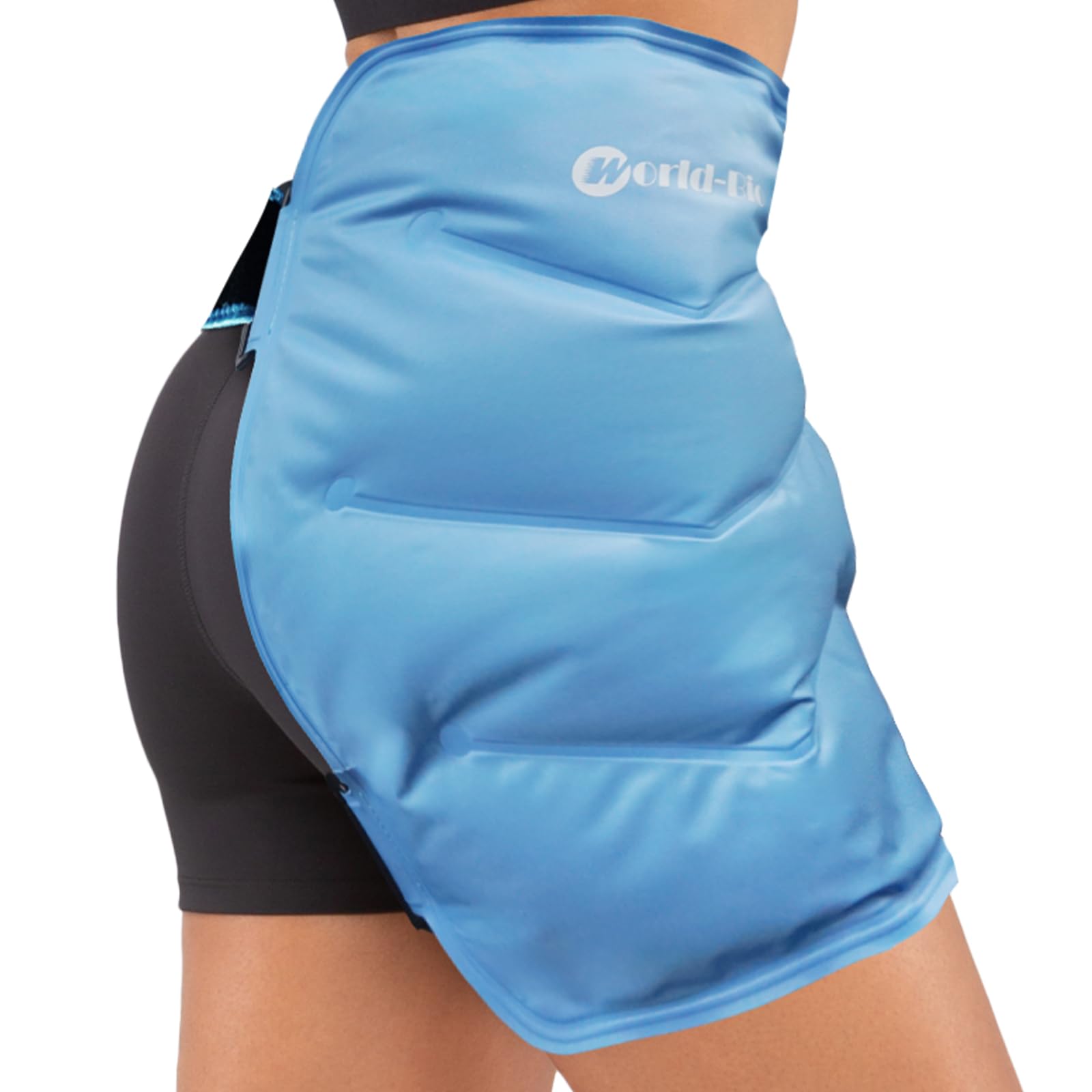 Hip Ice Pack Wrap After Surgery, Reusable Cold Pack for Bursitis Hip Replacement Surgery, Hip Flexor Pain, Gel Ice Packs for Hip Injuries Cold Compress Therapy, Ice Pack Wrap for Sciatica, Swelling