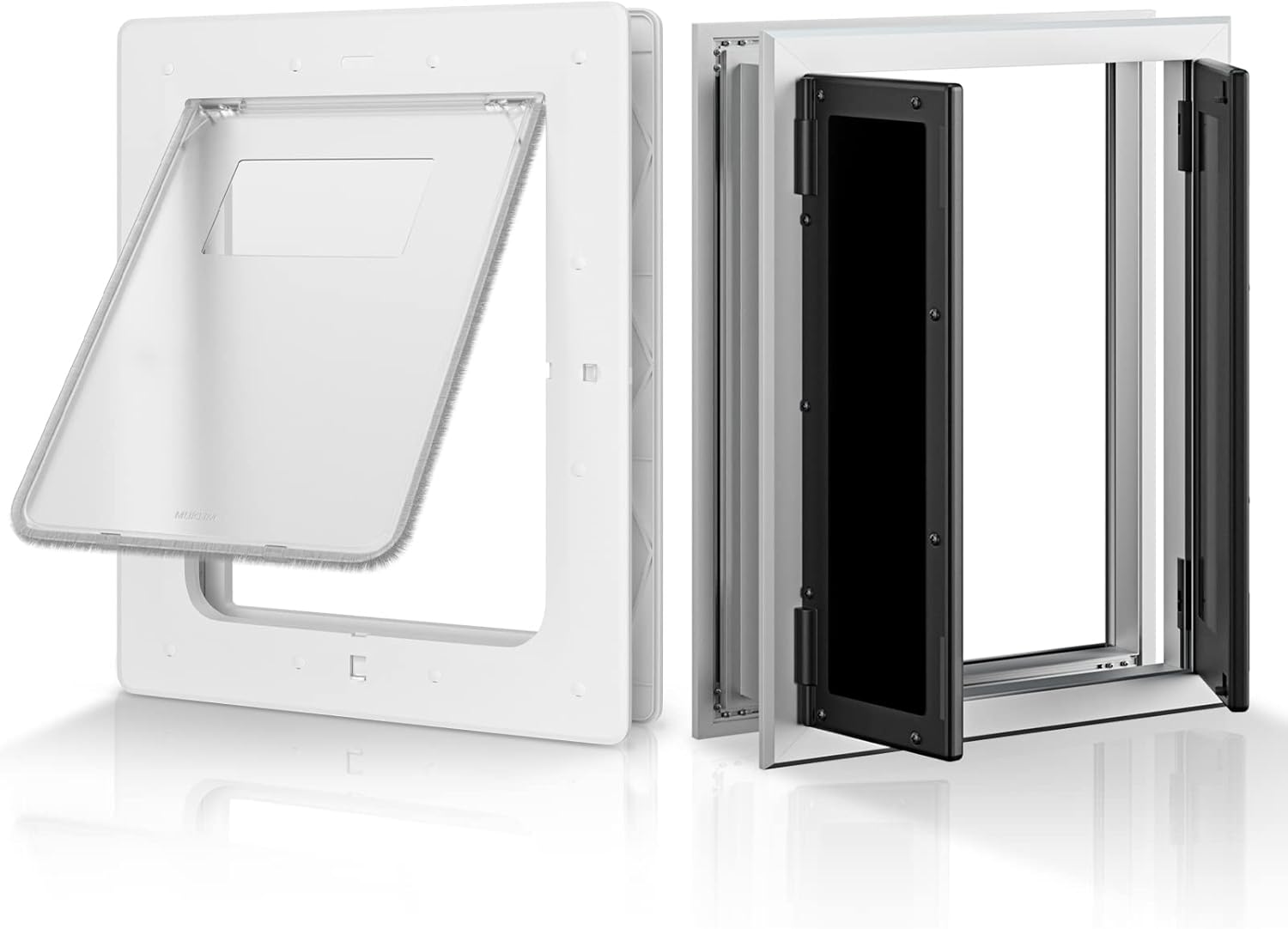 Dog Door, Aluminum Doggie Door for Medium Dog and Pets