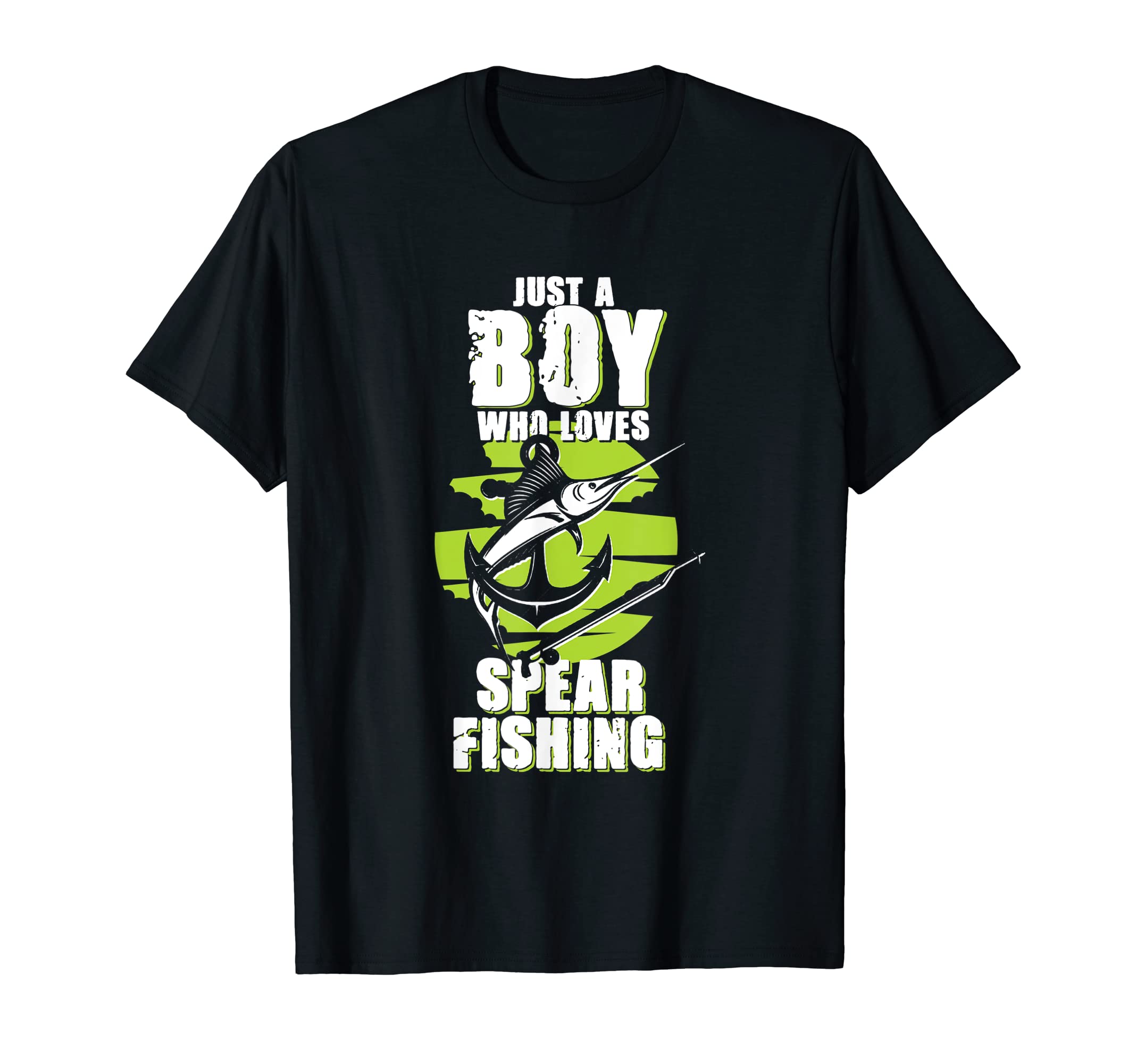 Mens Spearfishing Girl | Speargun Dive Fishing | Spearfisher T-Shirt