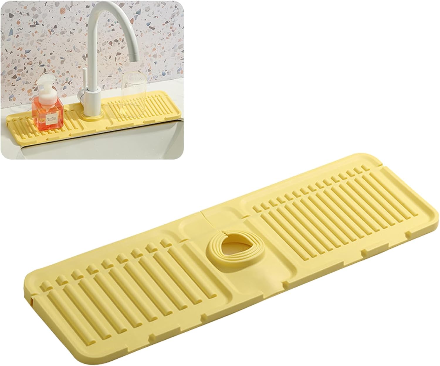 Dish Racks Dish Drying Rack Dish Drying Rack with Drainboard Countertop Wall Organization Racks Holders Dish Drainers Stainless Steel Kitchen Supplies (Yellow 2)