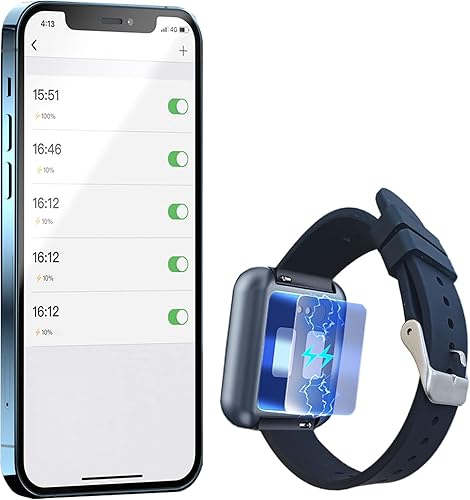 Reloj despertador digital de choque eléctrico para adultos y sordos, reloj inteligente sin repetición con aplicación Bluetooth, batería de carga