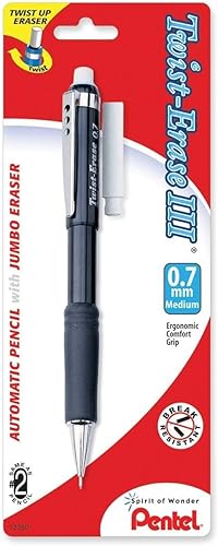 Miniatura 7 de Pentel Twist-Erase III - Portaminas mecánico 05 mm paquete de 1 unidad QE515BPM