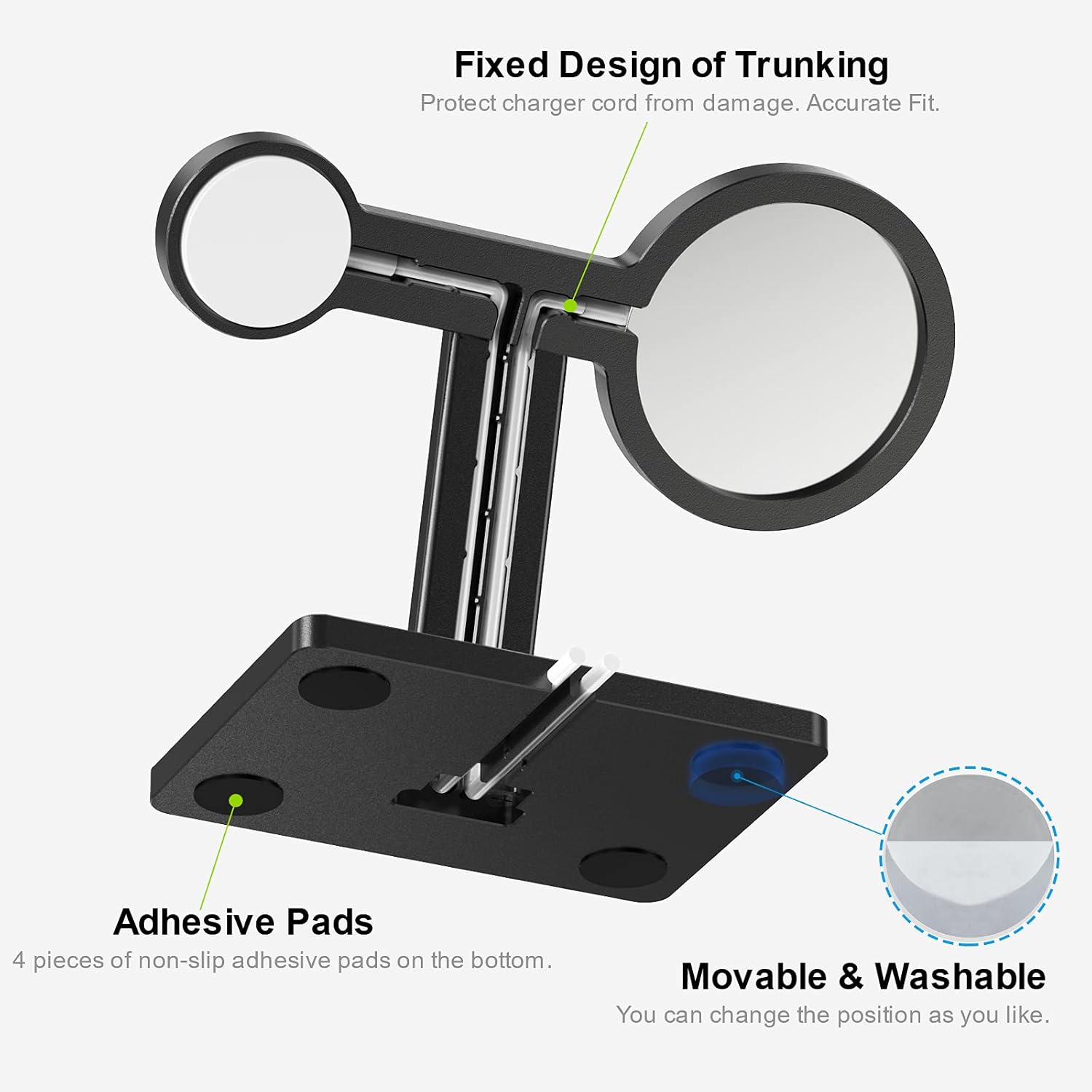 Best EWA 2 in 1 Magsafe Charger Stand, Aluminum Alloy,Phone Stand Holder,Compatible with iphone13/pro/pro Max, iPhone 12/ Pro Max/Mini and Apple Watch 3/4/ 5/6 Black - (Chargers Not Included) Cheap EWA 2 in 1 Magsafe Charger Stand, Aluminum Alloy,Phone Stand Holder,Compatible with iphone13/pro/pro Max, iPhone 12/ Pro Max/Mini and Apple Watch 3/4/ 5/6 Black - (Chargers Not Included)