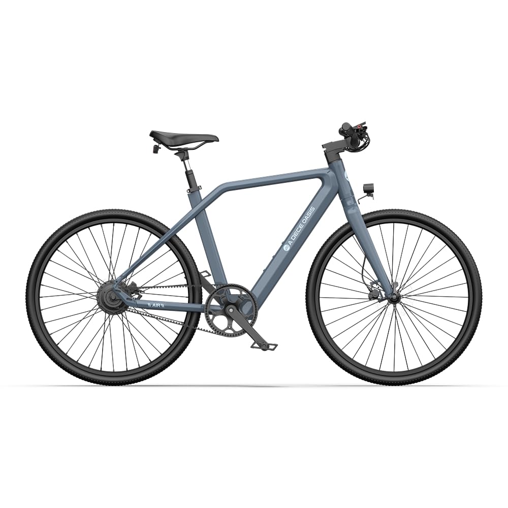 A Dece Oasis ADO e Bike Air30, 28 Zoll 700C, E-Bike Elektrofahrrad,370,00 Wh Akku, ebike Damen/Herren,1 Gang,Momenten-Sensor, Riemenantrieb,ADO Smart APP,3,5-Zoll-IPS-Display