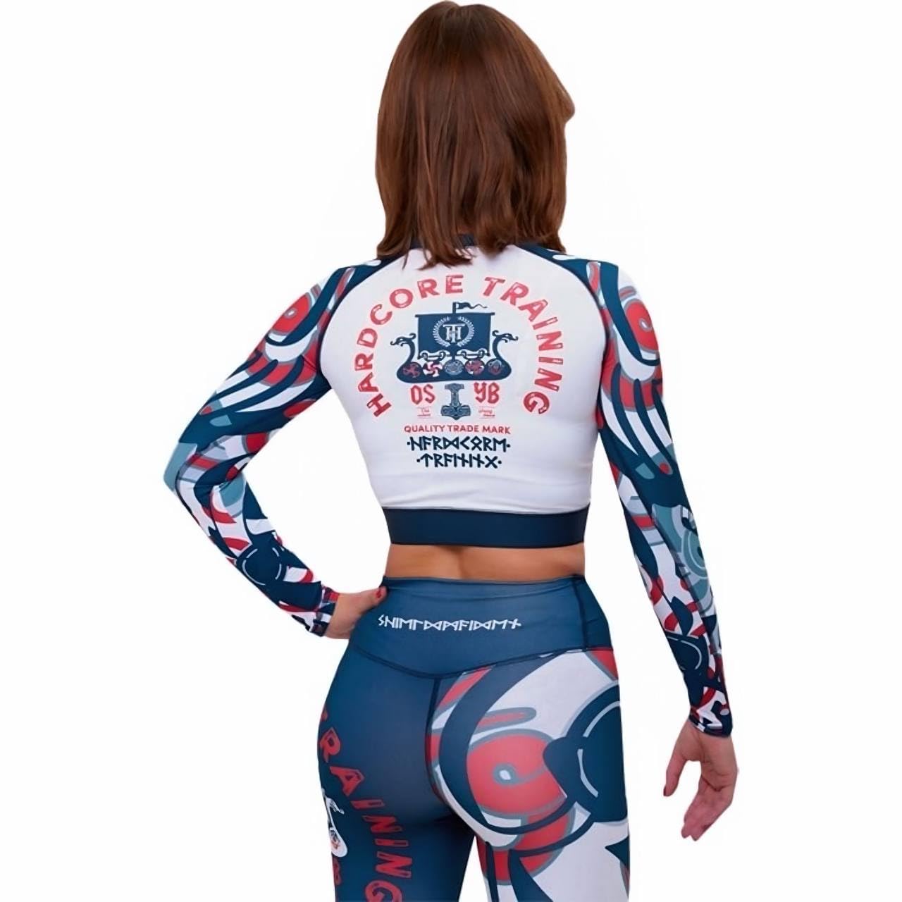 Hardcore Training Rashguard Mujer Camiseta Manga Larga MMA Compresión