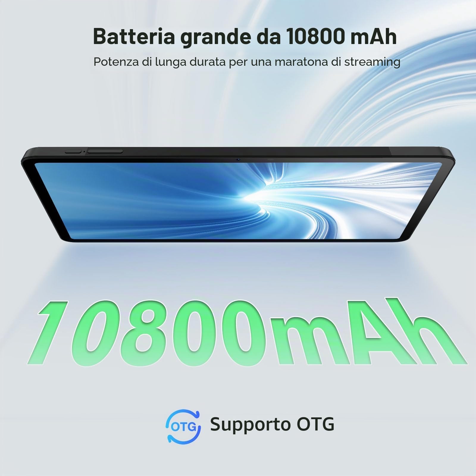 T20 Ultra Tablet Android 13, 12 pollici, 32 GB + 256 GB (TF 2TB) Helio G99 Octa-Core Tablet Touch 10800 mAh, Display 2.4 K, 16 MP+8 MP, 4G LTE /5G WiFi Tablet Gaming, GMS/GPS/Widevine L1