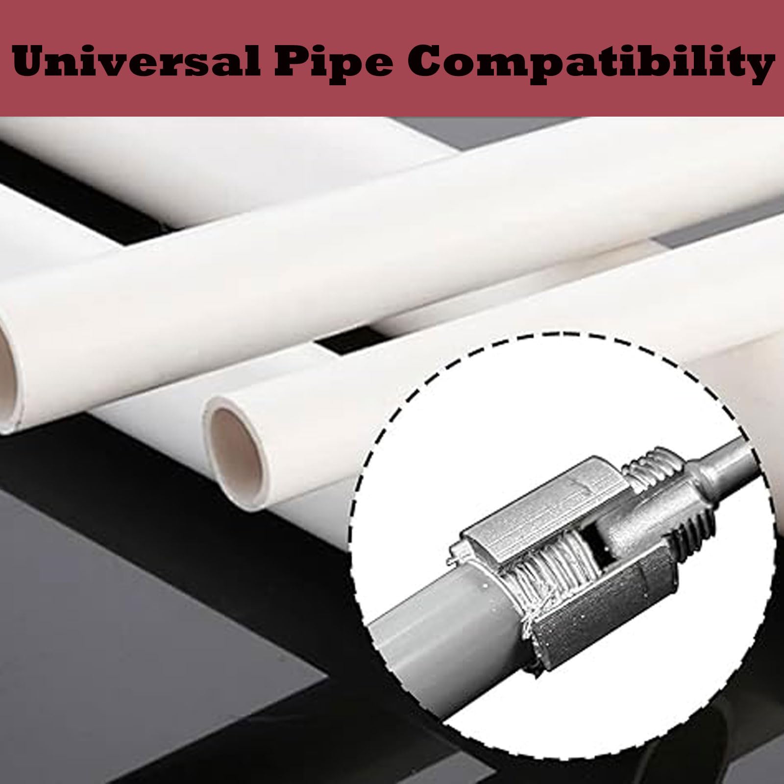 Utensile Integrato per Filettatura Interna ed Esterna di Tubi, Kit per Filettatura di Tubi in PVC Compatibile con Trapano Elettrico (1/2"+ 3/4")
