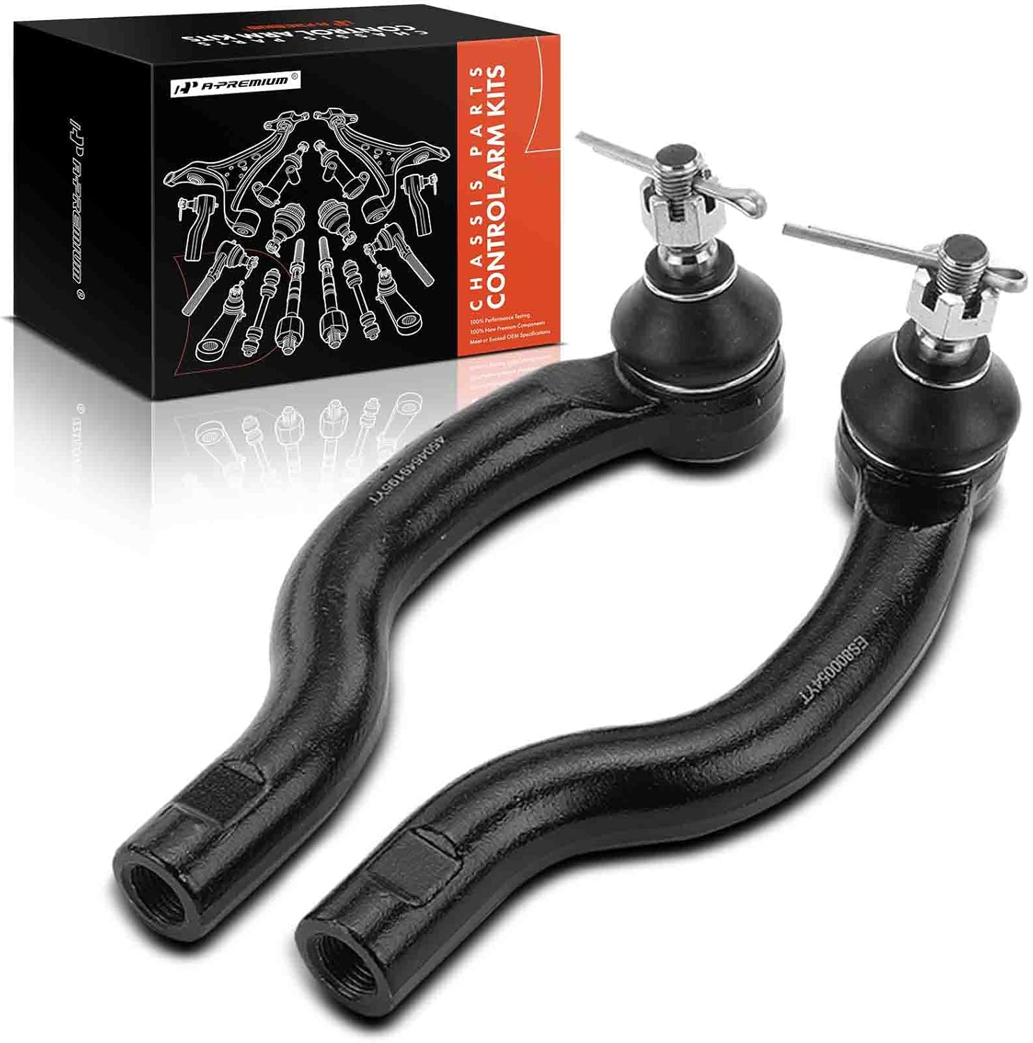 A-Premium 2 x Front Outer Tie Rod Ends, Compatible with Toyota RAV4 2006-2018, Mirai 2016-2020, Lexus NX200t 2015-2017, NX300 2018-2021, NX300h 2015-2021, HS250h 2010-2012, Scion tC 2011-2016