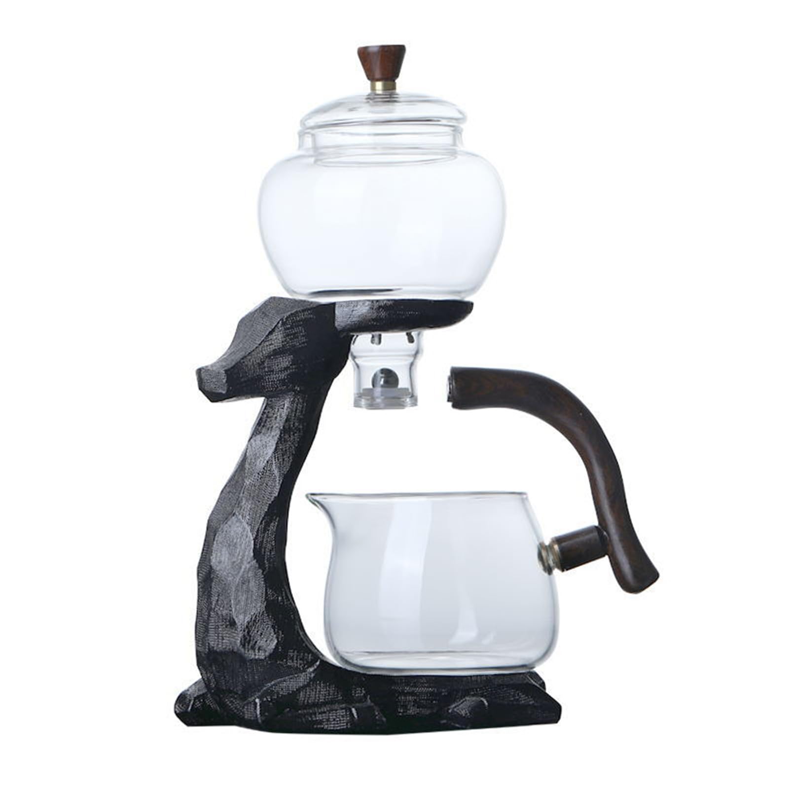 Kalttoy Glass Teas Set for Teas Enthusiasts Borosilicate Kettle Brewing Tool Automatic Infuser Automatic Infuser