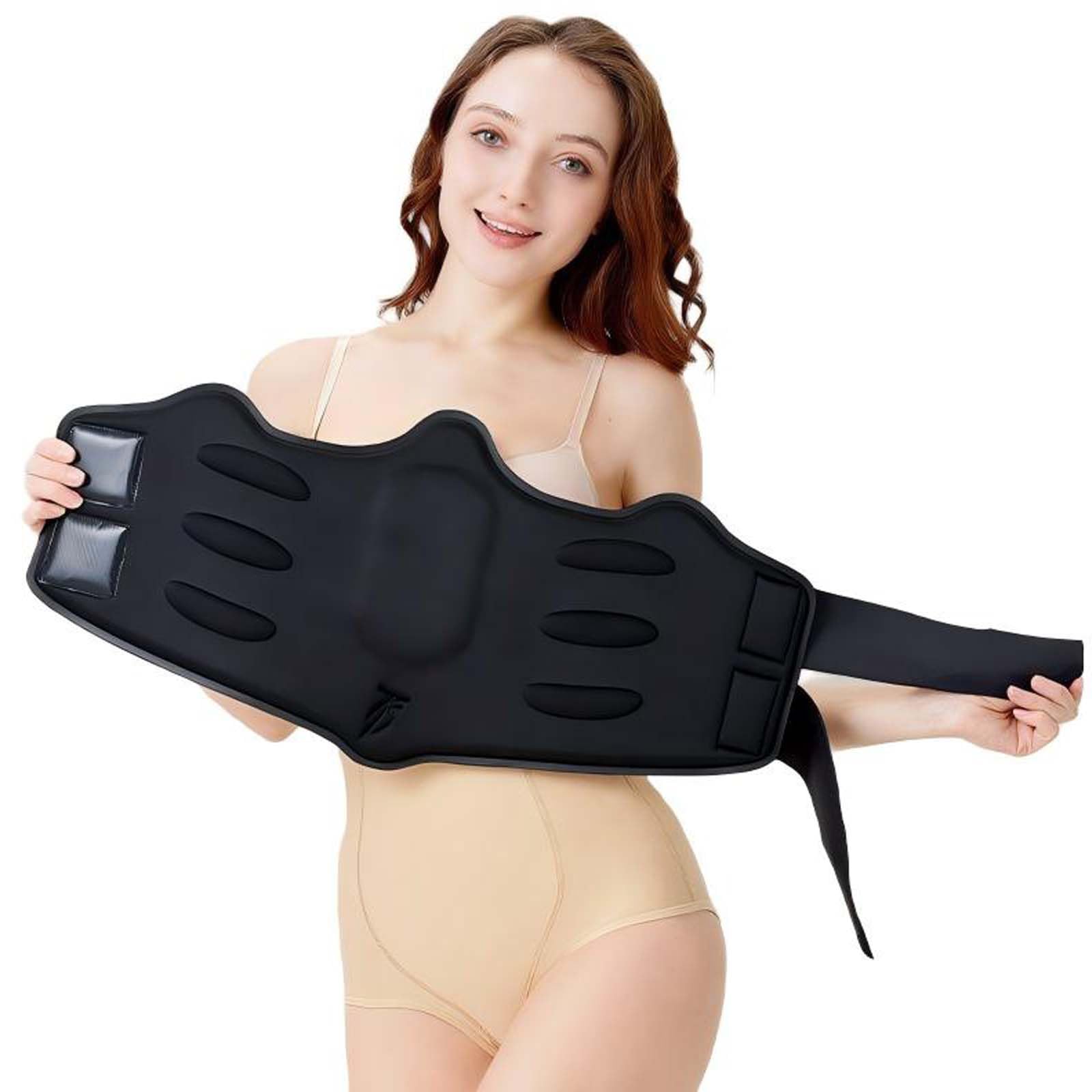 YNEANZD 360 Lipo Foam, Ab Board Lipo Foams Post Surgery with 2 Adjustable Belts, Soft & Breathable Liposuction Abdominal Compression Boards Belly Wrap