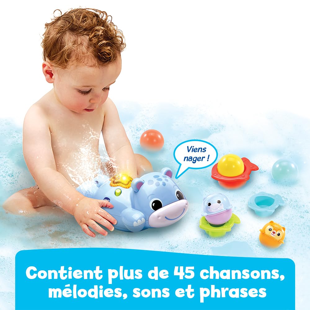 Théo, Mon hippo bébé nageur VTech : King Jouet, Jouets pour le bain VTech