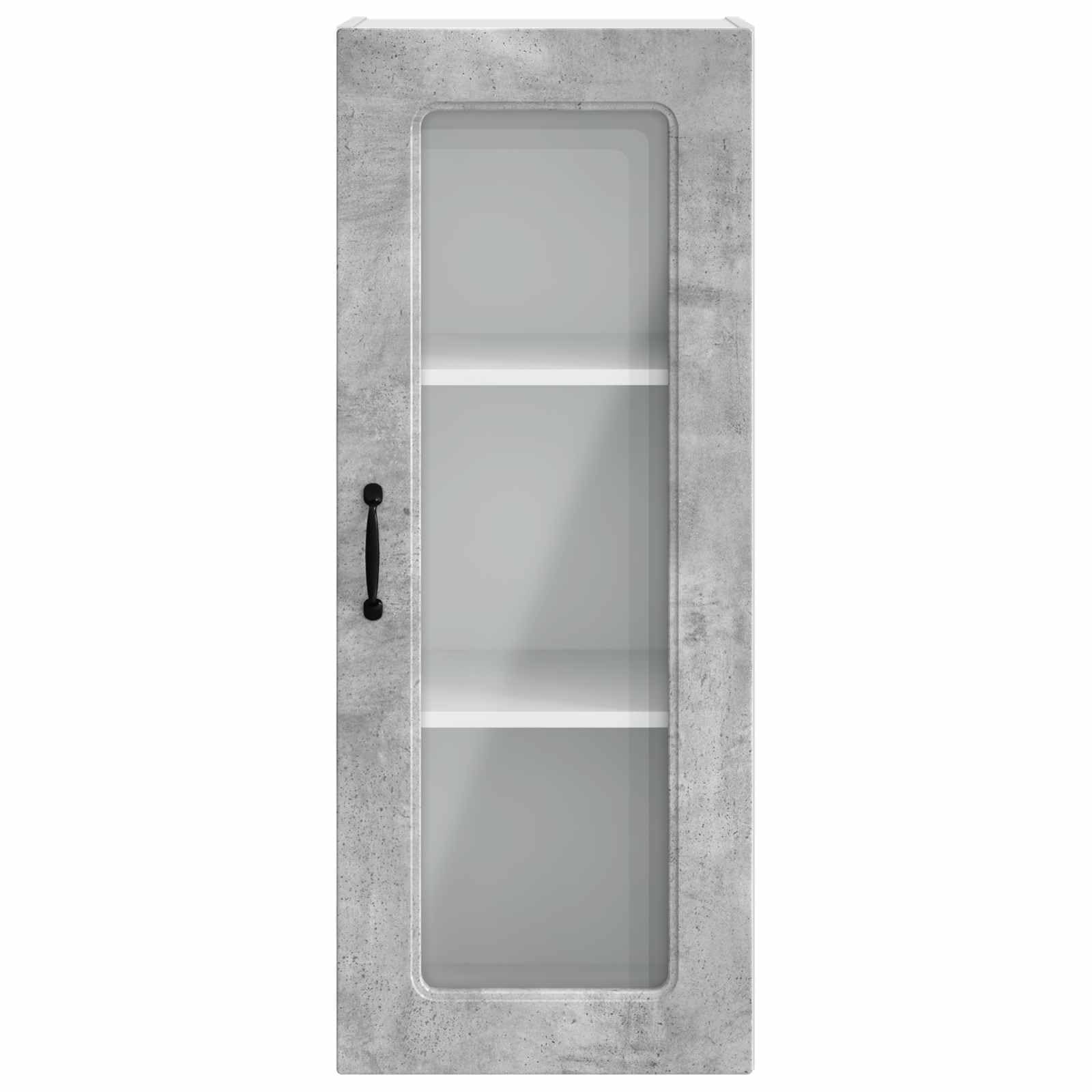 Geschirrspülerfront Kalmar Beton Grau Holzwerkstoff 40 x 31 x 100 cm Wandschrank mit Stauraum für Küchenzubehör und Geschirr, moderner Vorratsschrank für Speisekammer und Essbereich
