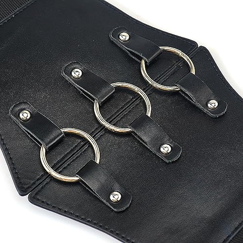 Stylish Corset Belt Metal O-Ring Waistband Heart-Ring Waistband4