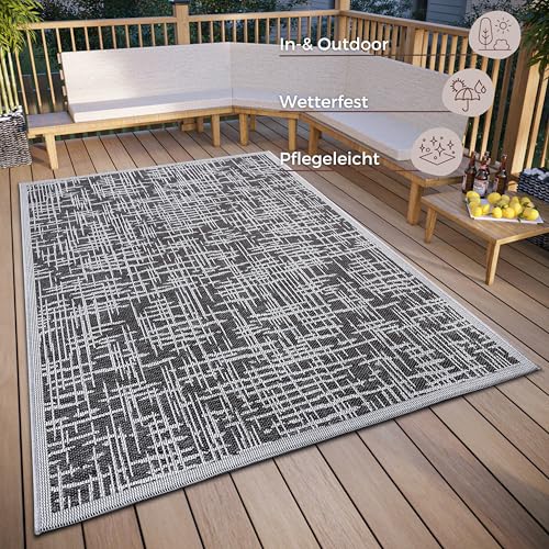 HANSE Home Telu Indoor & Outdoor Rug Weatherproof, Modern Pattern - Image 3