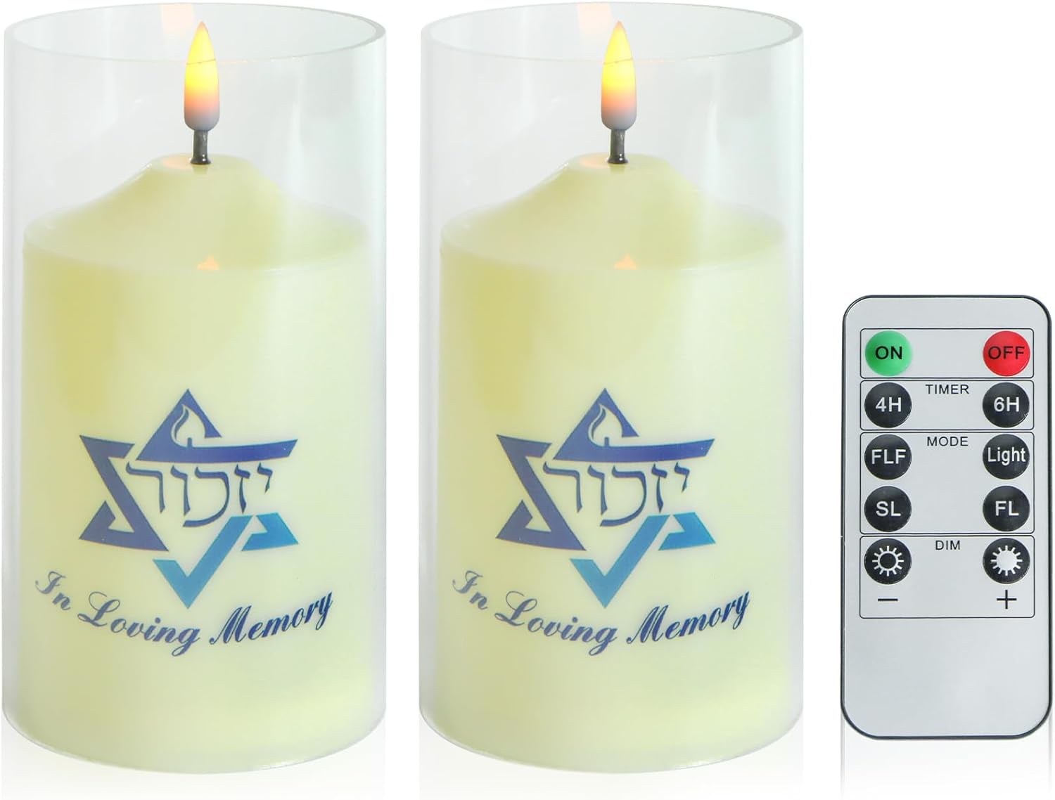 Giflickerow Electric Candles, Memorial Candle, LED Yahrzeit