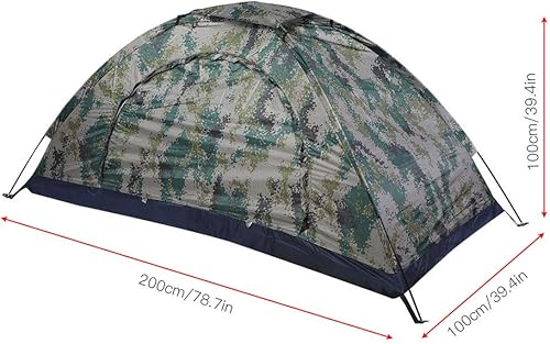 Miniatura 3 de Socobeta Tienda de camuflaje ligera para acampar pesca y senderismo refugio portátil para una sola persona con diseño a prueba de viento