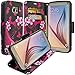 Galaxy S7 Edge Case, Samsung Galaxy S7 Edge Wallet Case, Wrist Strap Flip Folio [Kickstand Feature] Pu Leather Wallet Case with ID&Credit Card Slot For Galaxy S7 Edge, Hot Pink Sensation