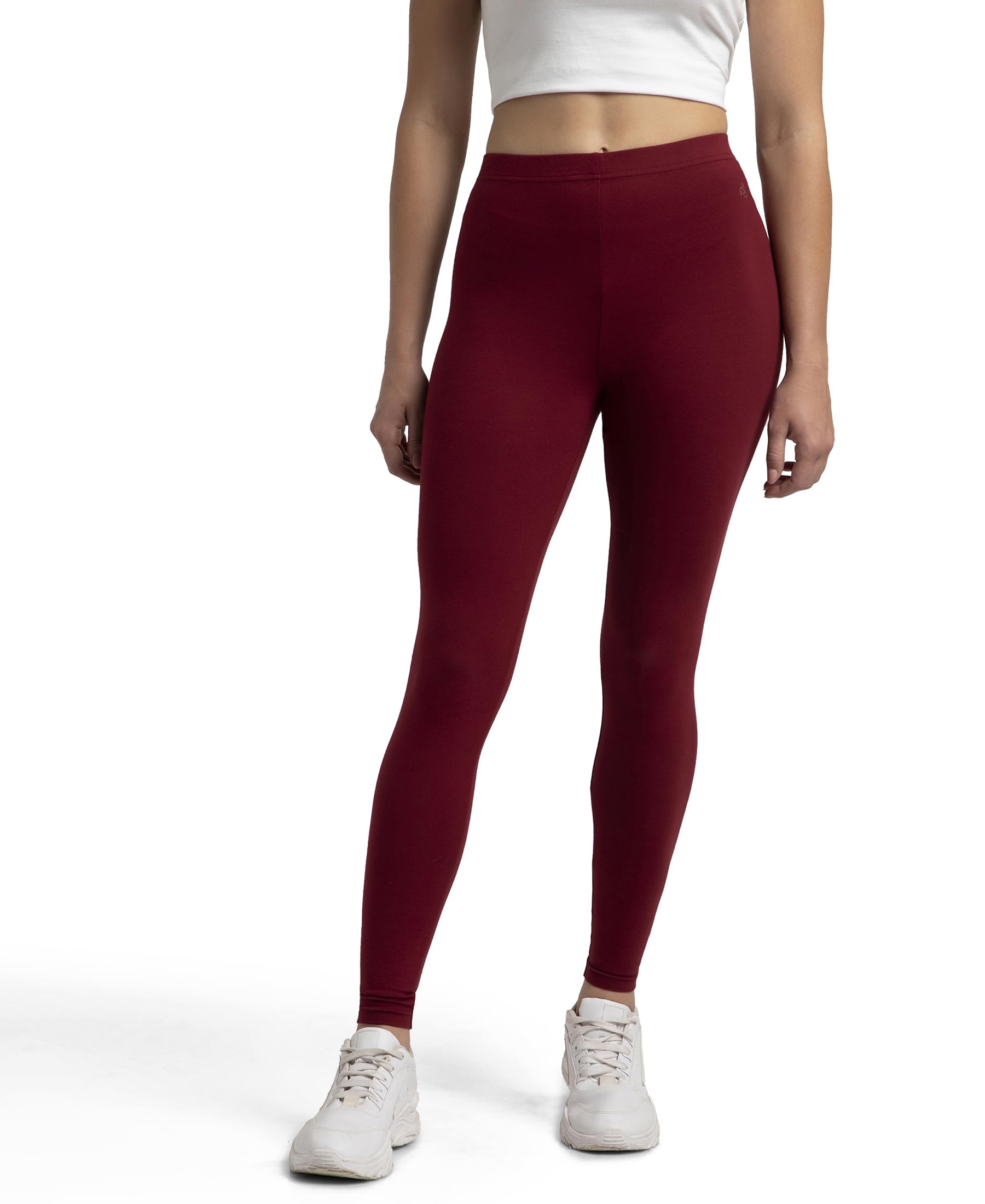jockey AW87 Women's Super Combed Cotton Elastane Stretch Leggings with Ultrasoft Waistband-picture-28
