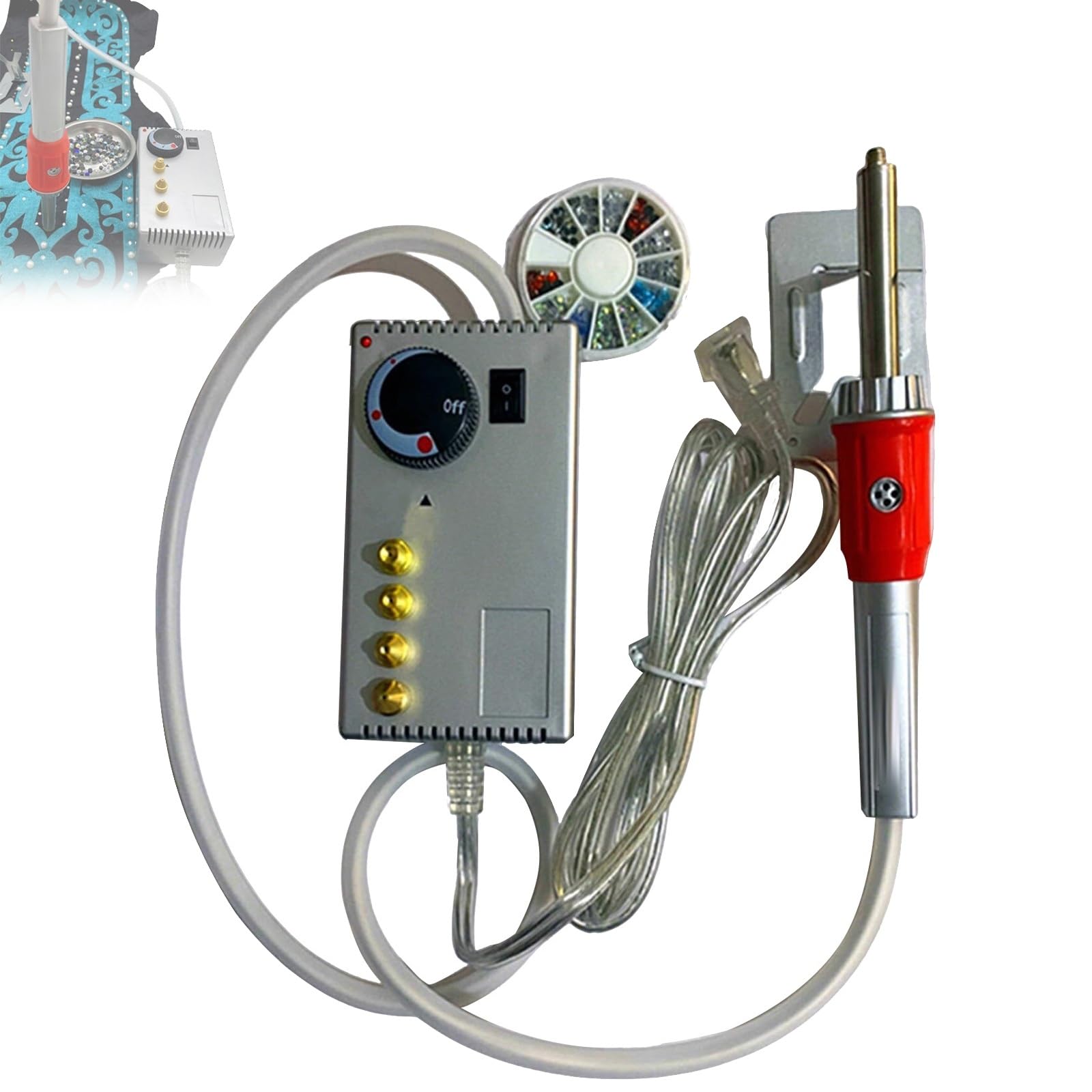 Aplicador de termofijación de latón con control térmico y tecnología autocebante