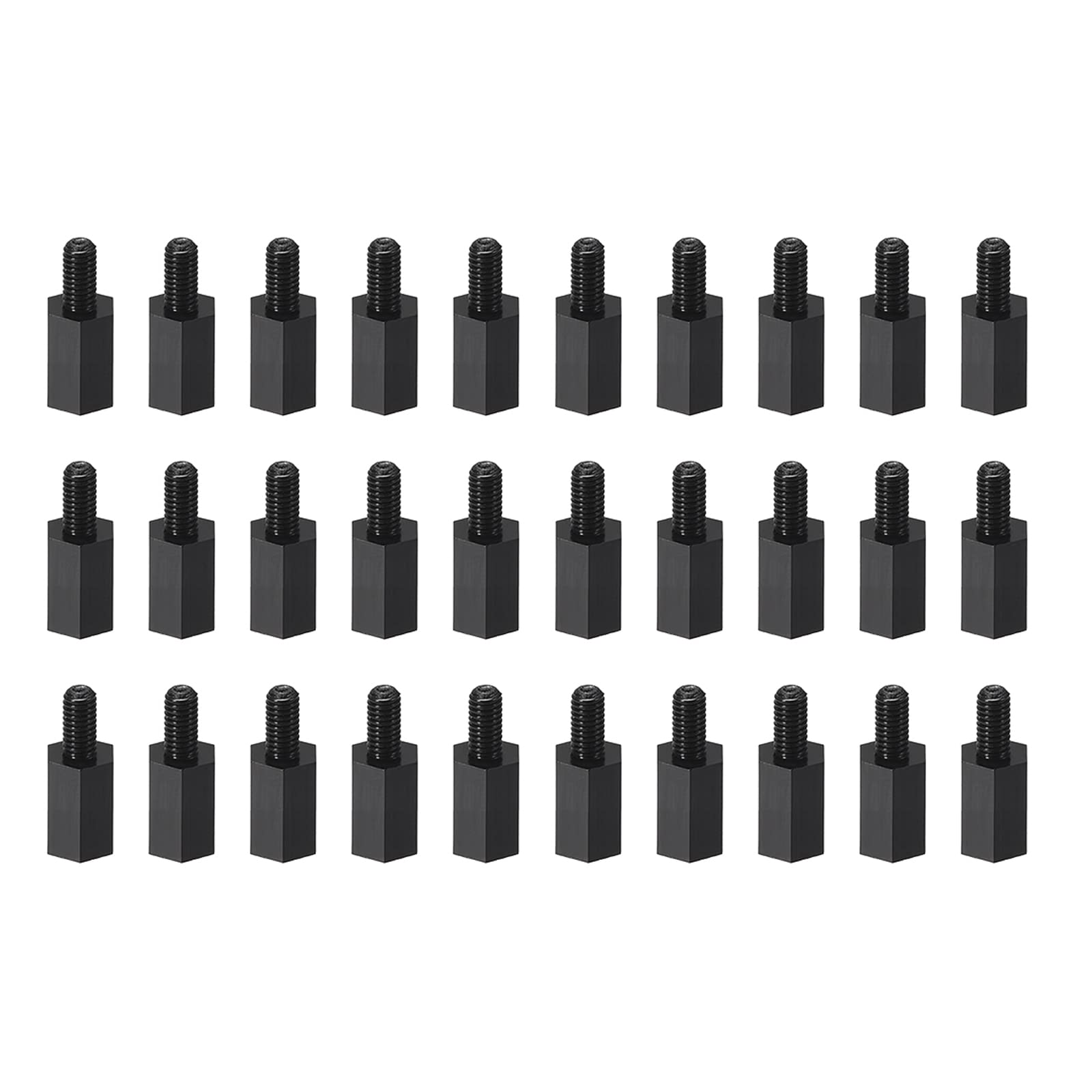 YOKIVE 30 Pcs M3 Standoff Screws, Nylon Hex PCB Standoffs with High Insulation Effect, Keep Height Consistent