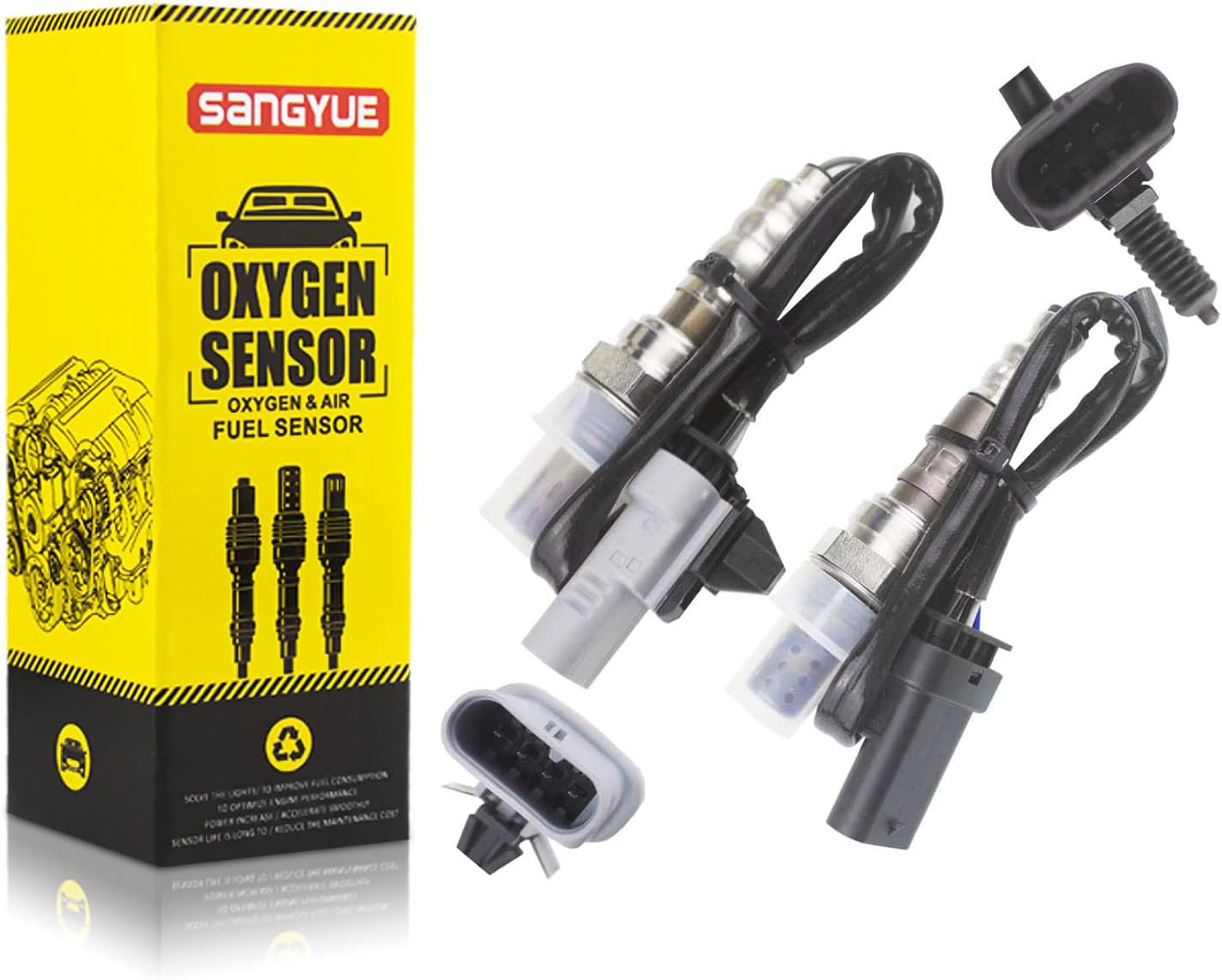 2PCS Oxygen Sensor 1 & 2 for 2013-2015 Chevrolet Malibu 2.0L/2.5L; 2016 Chevrolet Malibu Limited Upstream + Downstream