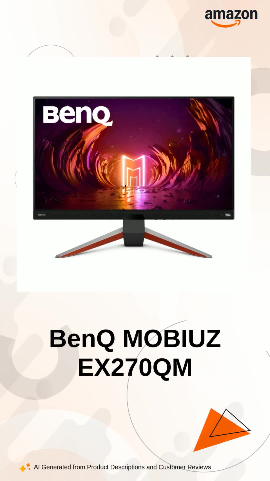 美品　　BenQ EX270QM 27インチ ゲーミングモニター BenQ MOBIUZ EX270QM 27