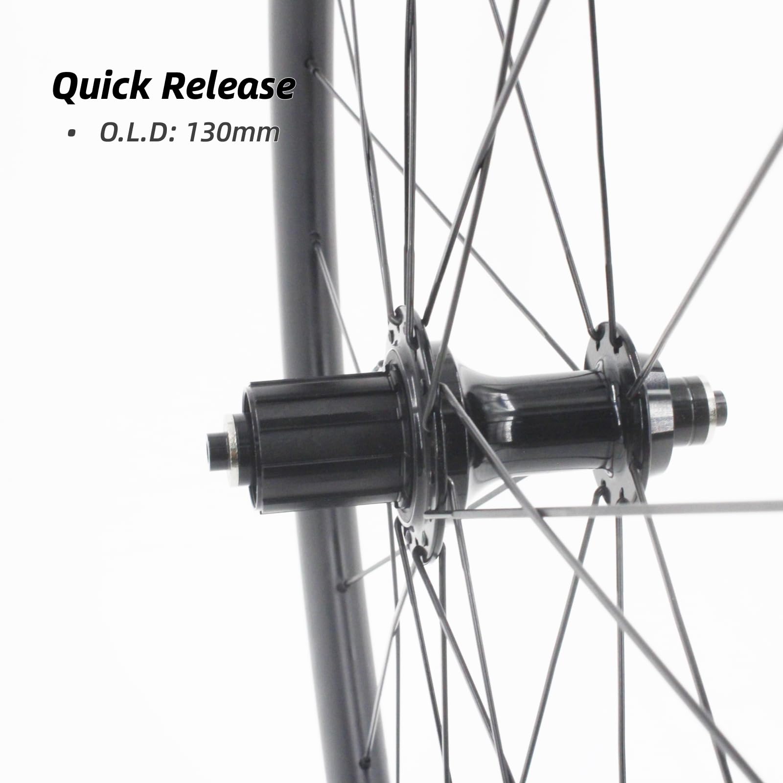 Jeu De Roues Vélo 700C TRIFOX WM7 - Alliage, 40 Mm, Axe 142 Mm - Pour Freins à Disque