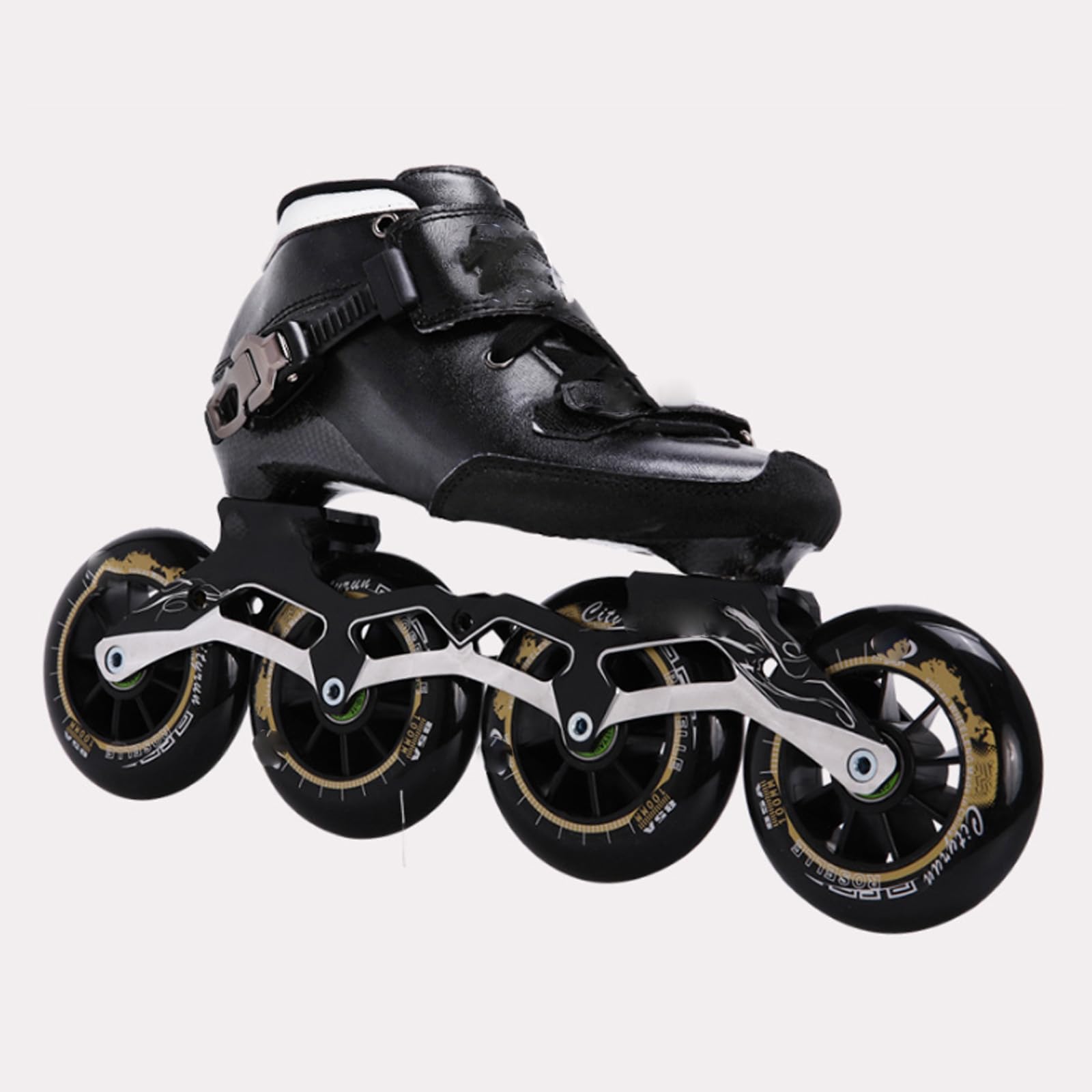 Inline-Skate-Räder mit 6/8er-Pack Inline-Skate-Räder, 85 A, 90 mm, 100 mm, 110 mm, Ersatzrollen für Rollschuhe, Rollschuh-Räder für drinnen und draußen, Gepäck-Räder, Stützräder, 6 Packungen, 110 mm