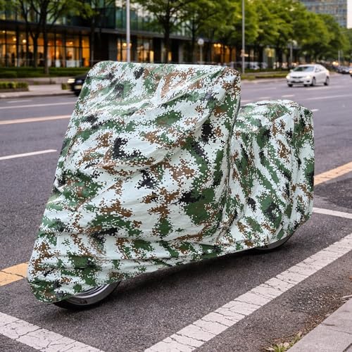 Image of Auto Hub 100% Waterproof Bike Cover, Dustproof, UV Protection Bike Cover for All Two Wheeler Bike Upto 180cc Size -Waterproof Forest Print